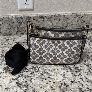 Kate Spade Black and Cream Crossbody Bag